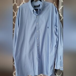 Ralph Lauren Blue and White Striped Casual Shirt  19  38/39 Long